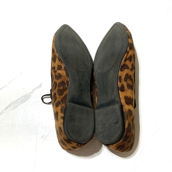 NINE WEST Merloto Cheetah Print Ballet Flats Sz 5.5 - Picture 11 of 13